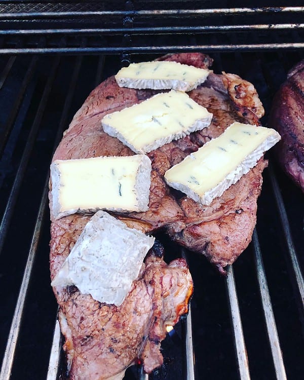 Farmgate Welsh Black Beef Tomahawk Rib Steak With Blue Cheese