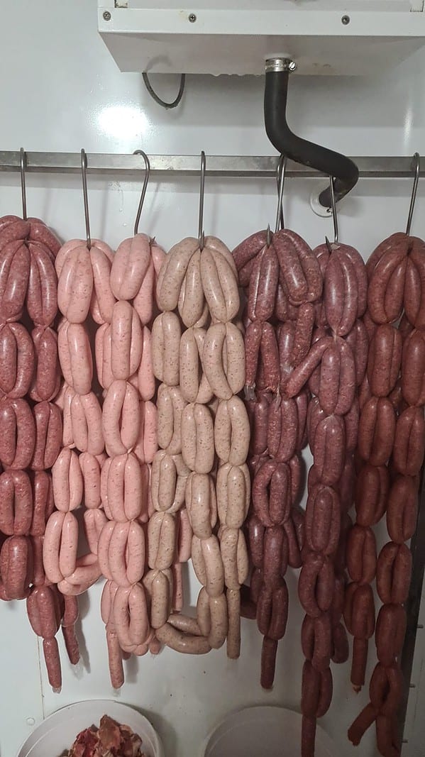 our sausages at the butchers